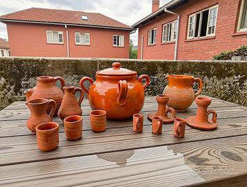 LOTTO OGGETTI  IN TERRACOTTA- IN BLOCCO