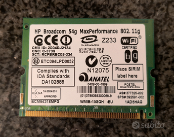 Scheda WiFi Notebook HP Pavilion zd8000