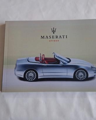 Maserati spyder - manuale uso e manutenzione