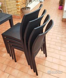 Tavolo e 4 sedie da esterno - Arredamento e Casalinghi In vendita a Roma