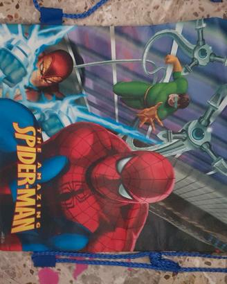 sacca per bambini spiderman 