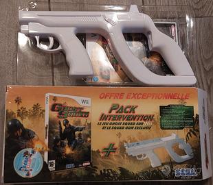 ghost squad gioco wii con kit zapper gun