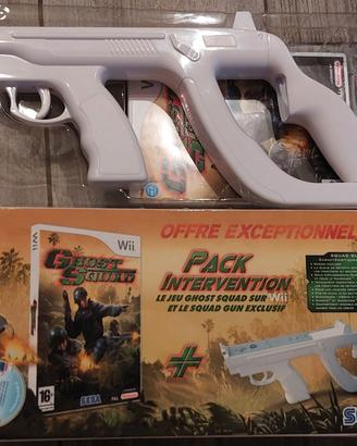 ghost squad gioco wii con kit zapper gun