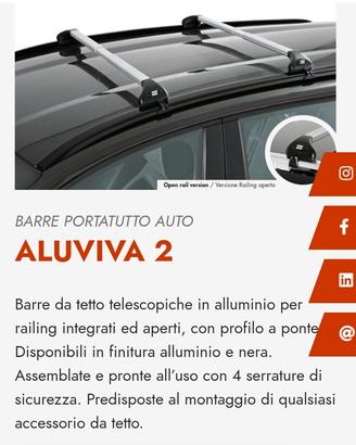 Barre da tetto fabbri