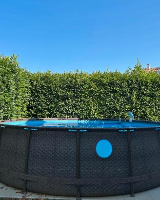 Piscina rotonda 4,88 mt. con pompa a sabbia