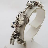 PANDORA BRACCIALE MOMENTS IN ARGENTO 925 12 CHARMS