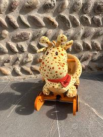 Dondolo peluche con rotelle