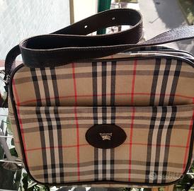 Borsa viaggio originale vintage Burberry, tracolla