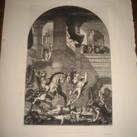 Coppia di incisioni XIX secolo con cornici