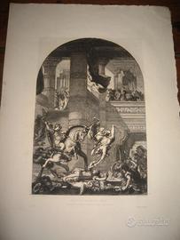 Coppia di incisioni XIX secolo con cornici