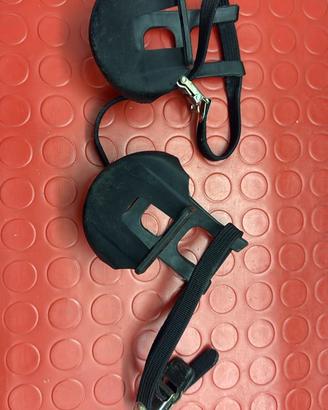 Fermapiedi Toe Clips con Cinghie per Bici Vintage