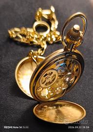 orologio da tasca scheletrato 