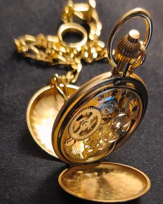 orologio da tasca scheletrato 