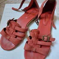 Sandali Timberland rossi in pelle