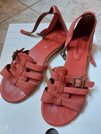 Sandali Timberland rossi in pelle