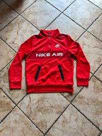 Nike Air felpa mezza zip rossa
