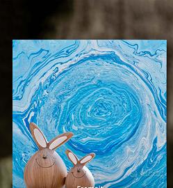 Quadro Moderno Astratto Fluid Art  Cromoterapia
