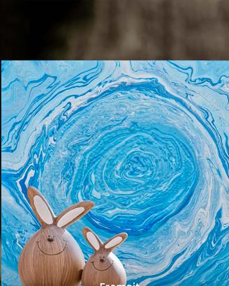 Quadro Moderno Astratto Fluid Art  Cromoterapia