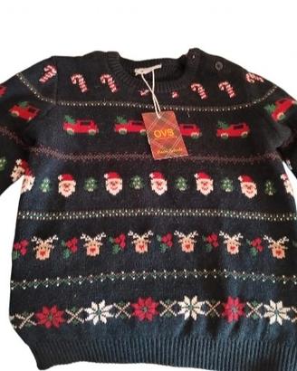 Maglione Natalizio bimbo fagottino 30 36 mesi