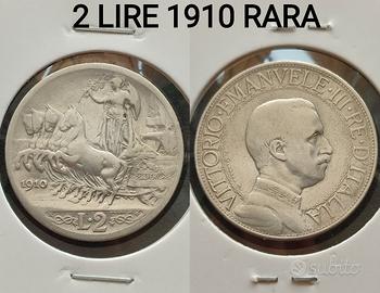 2 lire 1910 RARA 50€