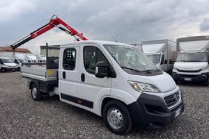 Fiat ducato 7 posti gru e cassone 2018 E6