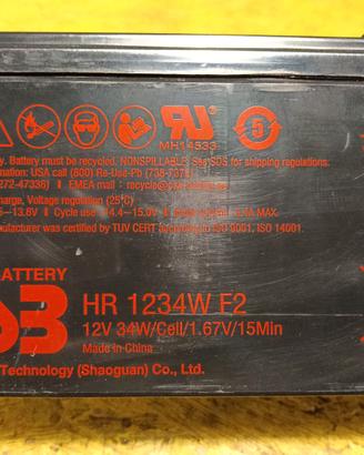 Batteria HR 1234W F2 - 12V - 34W - piombo