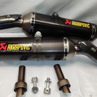 terminali scarico AKRAPOVIC in carbonio omologati 