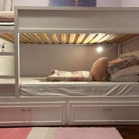 Letto Ikea Kura due posti e cassetti scorrevoli