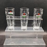 set 3  bicchieri birra Heineken 
