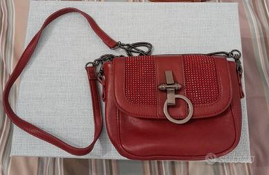Borsa pochette con tracolla Motivi colore rosso