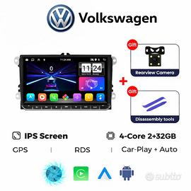 9” Volkswagen CarPlay Android auto Wireless