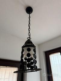 Lampadario vintage in ferro