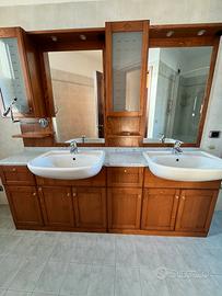 Mobile bagno con doppio lavabo