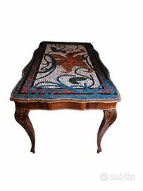 Tavolo Liberty con piano in mosaico