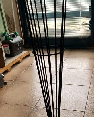 Piantana da esterno in ferro a olio/citronella