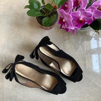 SANDALI FOREVER21 neri suede - Nr. 40