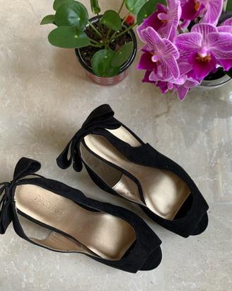 SANDALI FOREVER21 neri suede - Nr. 40