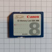 Scheda SD Canon 8 MB