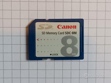 Scheda SD Canon 8 MB
