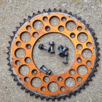 Corona in Ergal arancio Renthal 52 denti Ktm