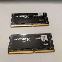 16 GB RAM Kingston 2xHX421S13IB/8 - HyperX 8GB DDR