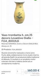 Vaso Levantivo in ceramica