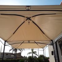 GAZEBO IN FERRO CON TELONE PROFESSIONALE IN PVC