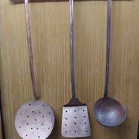 set utensili da cucina in rame 