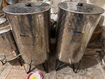 Contenitori per Olio Inox Minox 100L e Latte 25L
