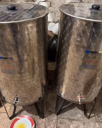 Contenitori per Olio Inox Minox 100L e Latte 25L