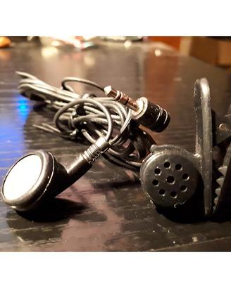nuovo Auricolare Vintage Micro+clip+jack