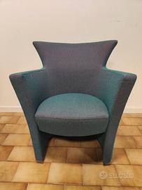 Poltrona blu/turchese.