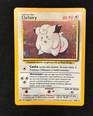 Pokemon Clefairy 5/102 Set Base ITA