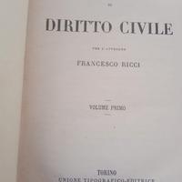 Antico Corso  Diritto Civile RICCI